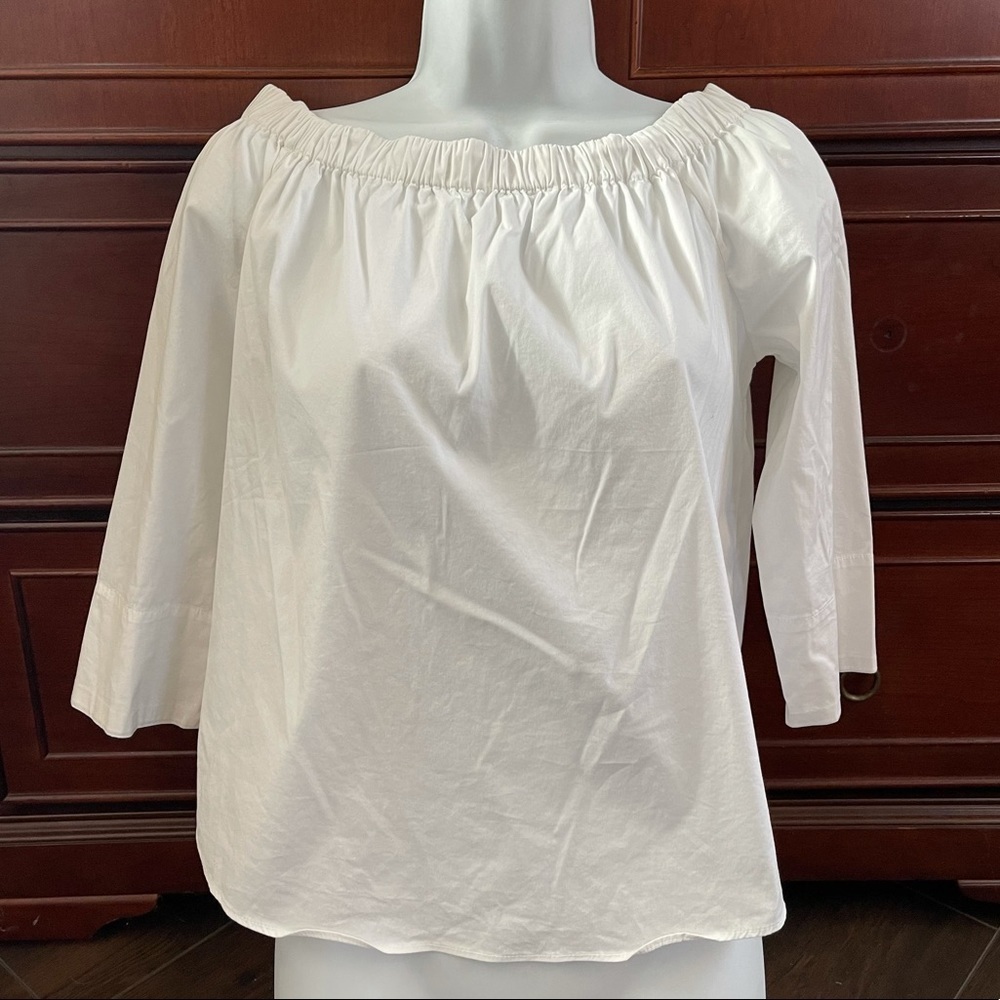 Zara white off the shoulder blouse